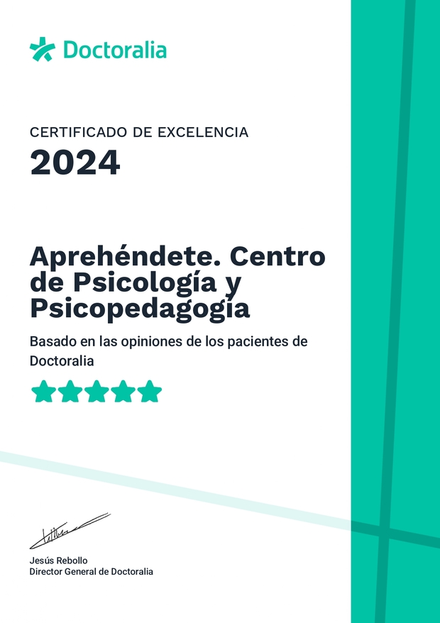 Certificado de excelencia 2024