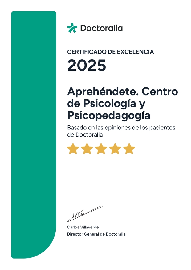 Certificado de excelencia 2025